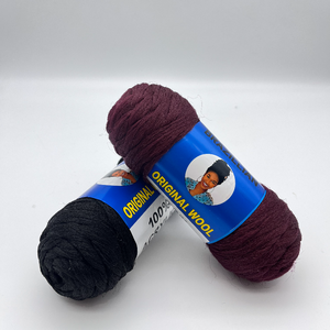 Battre la vente 100% fil mélangé acrylique cheveux humains 30g 40g 50g 60g 70g cheveux de laine du Brésil - Product Image 6