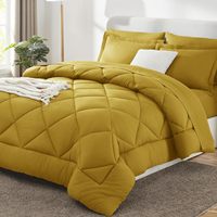 Ensemble de couette matelassée moelleuse de haute qualité, couleurs unies, couette épaisse, ensemble de literie, couette personnalisée de poids élevé, toutes saisons