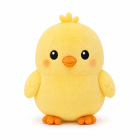 Peluche Poussin Jaune Moelleux en Polyester et Coton PP, Personnalisable, Doux, Certifié CE, ODM OEM, Vente en Gros, Cadeau Promotionnel, Fourniture en Vrac pour Enfants