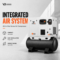 Compresseur à vis rotatif industriel 4-en-1 série VERDES De Ar 7,5-22 kW 10-30 CV 500 L avec sécheur d'air