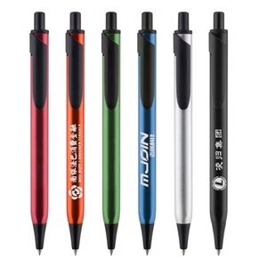 Glossy Metallic Paint Click Gel Ink <b>Pen</b>, 6 Colors Slim <b>Retractable</b> Advertising Neutral <b>Pen</b> Custom Logo for Office - Product Image 1