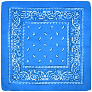 بانداناس مربعة كلاسيكية بنقشة بيزلي مصنوعة من البوليستر المعاد تدويره 100٪ بتصميم هيب هوب مخصص وشعار مطبوع بالجملة - Product Image 2