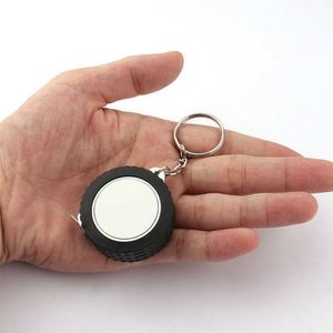 Mini Meter Tape Measurering Key Chains Portable Sublimation Keychain Blanks Custom Tire Style Personalize Tape Measure Key Rings - Product Image 3