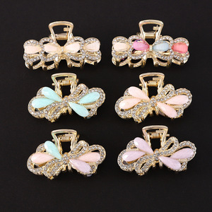 Fashion Rhinestone Hair <b>Clip</b> 10 Cm Zinc Alloy Gripper For Women Daily Use - Product Image 2