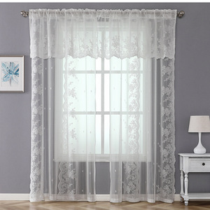<span class=keywords><strong>Tende</strong></span> e mantovane in Tulle trasparenti con rifiniture in <span class=keywords><strong>pizzo</strong></span> bianco <span class=keywords><strong>francese</strong></span> per finestre di camere da letto eleganti <span class=keywords><strong>tende</strong></span> da soggiorno - Product Image 2