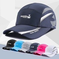 Gorra de Béisbol Ajustable para Hombre, de Malla, de Secado Rápido, para Deportes al Aire Libre, Protección Solar, Gorra de Camionero