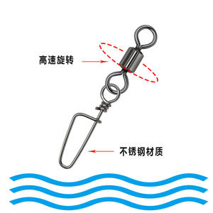 ตะขอเกี่ยวสแตนเลสแบบหมุนได้สำหรับอุปกรณ์ตกปลาในน้ำเค็ม 403020101234567810 TF-101C - Product Image 5