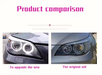 Phare LED automatique pour BMW Série 5 E60 2003-2010, ensemble de phares, feux de jour LED, accessoires de voiture