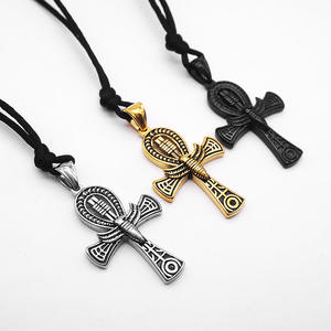 Collar con Colgante de Cruz Ankh 2026 para Hombre, Antideslustre, Impermeable, Acero Inoxidable 316, Joyería Cristiana Moderna, Regalo de Moda al por Mayor - Product Image 1