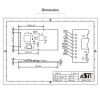Module radiofréquence sans fil nrf24l01 2.4g lora à faible consommation et coût AS01-SP2