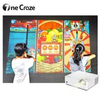 Nuevo Juego Interactivo de Tiro con Arco por Proyección, Equipo de Proyección de Pared Multijugador, Personalizable para Adultos y Niños en Parques Infantiles
