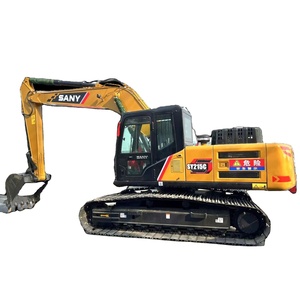 Excavadora de cadenas SANY SY215C de 21 toneladas de segunda mano a precio más económico con motor y PLC para uso en construcción, certificación CE, en venta. - Product Image 1