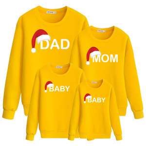 Vêtements de Noël Père Mère Bébé pour la Famille, Tenues Assorties Pull à Capuche Mère Fille Père <span class=keywords><strong>Fils</strong></span>, Chandail de Noël - Product Image 6