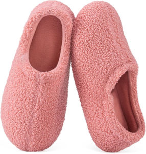 Mocassins ouverts pour femmes en fourrure bouclée respirante avec semelle extérieure en EVA à mémoire de forme et doublure en polaire pour le printemps, l'été et l'automne - Product Image 4