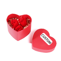 Boîte cadeau personnalisée haut de gamme en forme de cœur gaufré, rouge romantique, réutilisable, pour souvenirs, cadeau d'amour, Saint-Valentin, matériaux recyclés