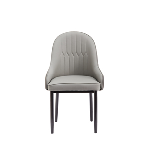 Chaise de luxe nordique, style moderne minimaliste, revêtement en cuir souple, pour hôtel, restaurant - Product Image 6
