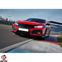 Pièces de carrosserie de type R en ABS pour pare-chocs, calandre avec yeux de chat pour HONDA CIVIC 2016-2022