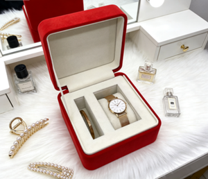 Boîte à montre rectangulaire de protection en cuir PU à rabat pour coffret cadeau de montre, collier et bague - Offre Spéciale - Product Image 2