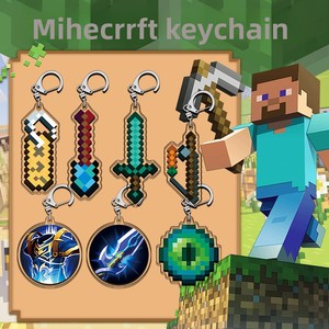 Porte-clés en acrylique double couche style Pixel avec anneau en D, impression haute définition, design superposé, parfait pour les thèmes 2D - Product Image 2
