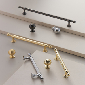 Maniglie per Mobili Zigrinate con Estremità a Sfera e Pomelli in Lega di Zinco Spazzolato con Spaziatura Fori 96/128/192mm per Armadietti, Vanità e Guardaroba - Product Image 6