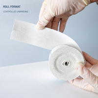Ruban adhésif blanc hypoallergénique en non-tissé spunlace avec colle acrylique certifiée CE pour pansements et soins médicaux