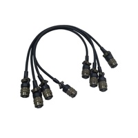 Connecteur femelle circulaire MIL 6 broches de qualité industrielle avec protection anti-accroc