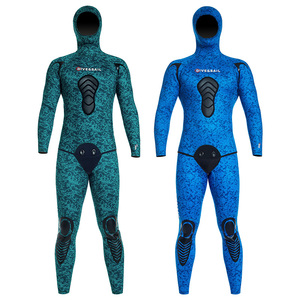 DIVE & SAIL 2 piezas de piedra caliza CR neopreno apnea traje con capucha camuflaje hombre trajes húmedos 3mm 5mm 7mm traje de pesca submarina - Product Image 1