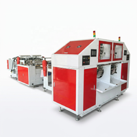 Machine de découpe à perforation pour sacs à légumes à 2 lignes à grande vitesse avec rembobinage de rouleaux HSLJ-500x2S