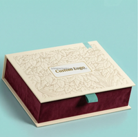 Scatole Regalo in Carta di Alta Qualità con Logo Personalizzato, Nastro e Chiusura Magnetica, Forma Rettangolare, Rosa e Nera