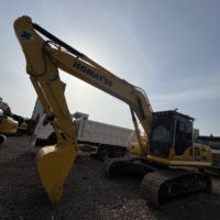 Gebrauchter Komatsu PC220 22-Tonnen-Raupenbagger mit Originalmotor und Niedrigem Kraftstoffverbrauch für Kommunale Erdarbeiten und Straßenbau