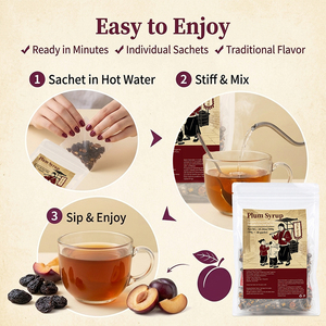 Tisane au sirop de <span class=keywords><strong>prune</strong></span> avec <span class=keywords><strong>prune</strong></span> aigre, aubépine et osmanthus |   En stock, fabricant OEM de produits à marque privée pour stimuler la digestion - Product Image 5