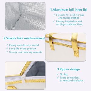 Bolsa Térmica Aislada de Papel de Aluminio para Pasteles con Logotipo Personalizado KAISEN, Bolsa Térmica para Entrega de Alimentos - Product Image 4