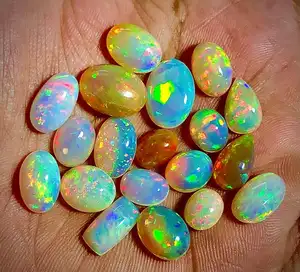 AAAA Grade Wholesale Natural Biggest Cabochon size Welo Opal from Ethiopian Opal Gemstone bulk product