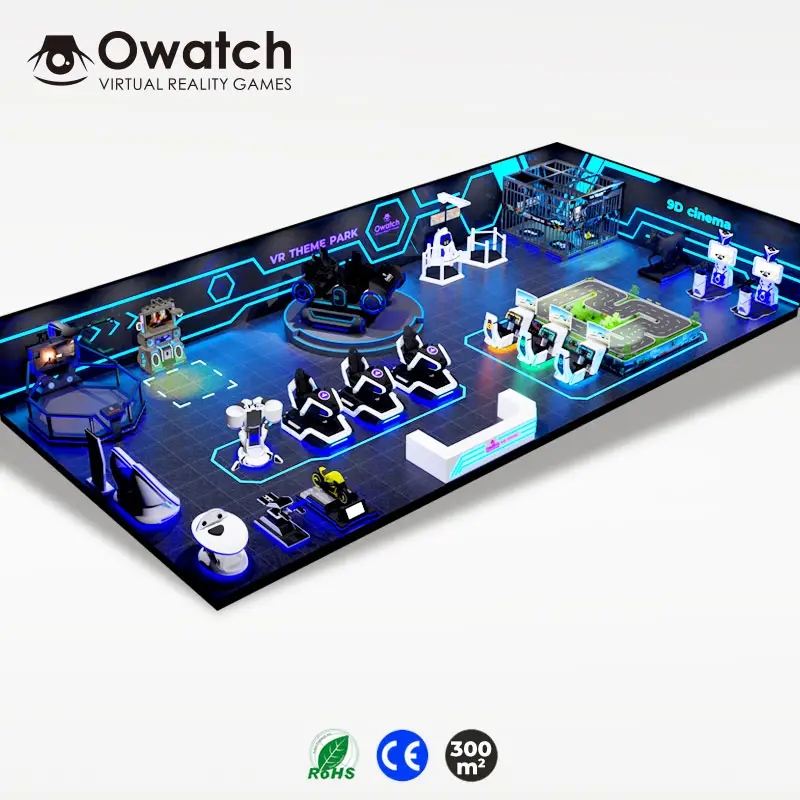 Owatch Pretparkapparatuur Online Interactief Vr-Schietspel 9d Virtual Reality Battle Vr/Ar/Mr Entertainmentapparatuur