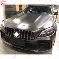 Pare-chocs avant Z-ART 2015-2021 Classe C GTR pour W205 Facelift, kit de pare-chocs pour W205 Classe C AMG GTR, kit carrosserie en PP injecté, pare-chocs de voiture