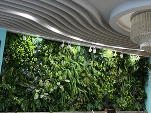 2025 plantas artificiales populares decoración de alta calidad al aire libre Planta artificial paneles de pared de césped artificial - Product Image 3