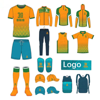 Camisetas de Fútbol Personalizadas, Uniformes Deportivos, Camisetas Transpirables de Manga Corta con Impresión por Transferencia de Calor, 100% Poliéster