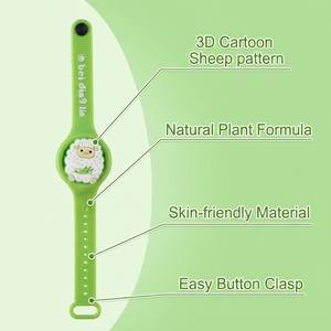 Bracelet <span class=keywords><strong>anti</strong></span>-moustiques longue durée en silicone PVC pour voyages en extérieur, à l'huile naturelle - Product Image 3