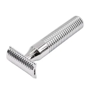 YAQI 227g Heavier Mens Safety Razor Double Edge 1 Blade Custom Logo