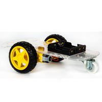 Robotlinking robot pintar roda dua, Kit sasis mobil pintar 2WD untuk komponen elektronik Arduino
