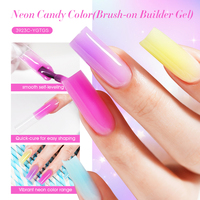 MIssGel 2026 Hema Free Neon Candy Color Painless Brush-on Gel Polish Wholesale Professional Nail UV Builder Extension Gel