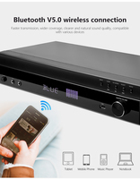 5.1ch BT5.0 sınıf D alüminyum ev sineması amplifikatör yüksek güç ses ark FM 360 Surround ses