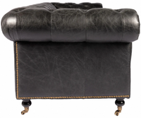 Sofá Chesterfield de 2 Plazas de Calidad Premium con Cuero de Lujo y Colores Personalizables - Para Sala de Estar y Comodidad en Villas