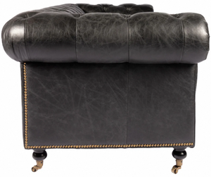 Sofá Chesterfield de 2 Plazas de Calidad Premium Hecho con Cuero Lujoso, Perfecto para la Sala de Estar, Comodidad y Elegancia en el Hogar - Product Image 2