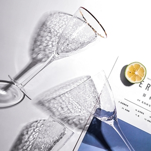 Verre à flûte à champagne de luxe 9oz cristal clair <span class=keywords><strong>tulipe</strong></span> grillage verres à champagne à bord doré - Product Image 6
