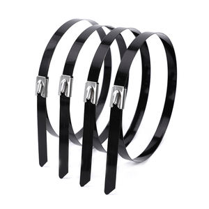 Bridas para cables de acero inoxidable, bridas con bolas de bloqueo, recubiertas de epoxi, 304, 316 - Product Image 5