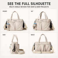 Sac à langer personnalisé avec logo, 10L, multi-poches, sac de voyage pour bébé avec poche pour biberon, bandoulière amovible pour mamans, Panalera