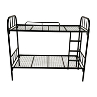 Lit superposé en métal robuste de l'usine chinoise Lit double pliable en fer pour adultes enfants École jumelle moderne Hôtel Appartement Entrepôt