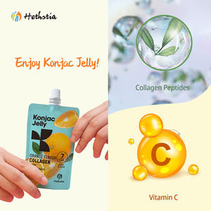 Marque personnalisée consommation directe saveur d'orange sans gluten faible en calories faible IG gelée Konnyaku sans sucre - Product Image 2