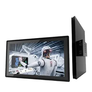 7 15.6 21.5inch Front IP65 Waterproof Embedded Rugged wall mount industrial capacitive touchscreen panel pc with Wifi Bt Usb Hdm